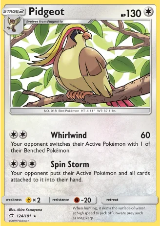 Pidgeot #124/181 — Team Up
