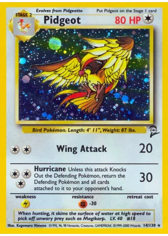 Pidgeot #14/130 — Base Set 2