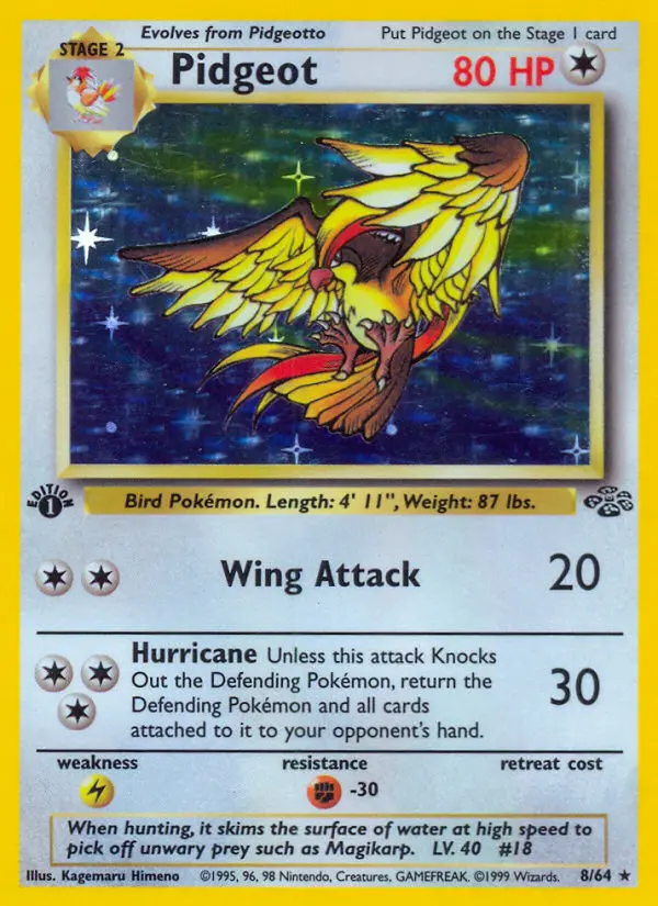 Pidgeot (1st Edition) #8 — Jungle (1st Edition)