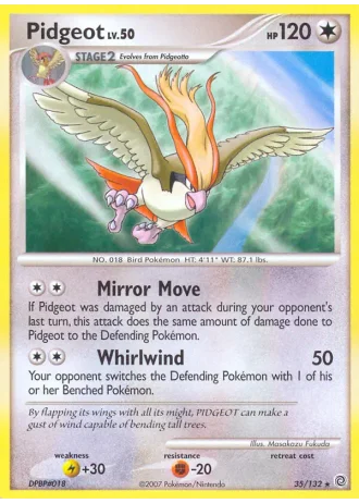 Pidgeot #35/132 — Prodigi Segreti