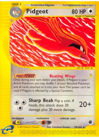 Pidgeot #59 — Expedition Base Set