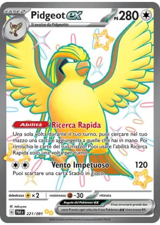 Pidgeot ex #221 — Destino di Paldea