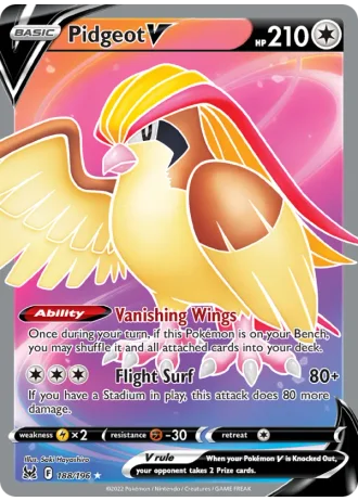 Pidgeot V #188/196 — Lost Origin