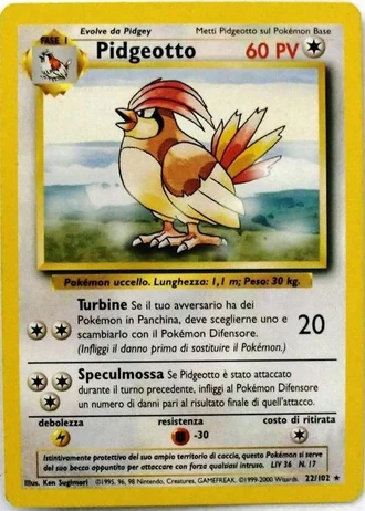 Pidgeotto (1ª Edizione) #22/102 — Set Base (1ª Edizione)