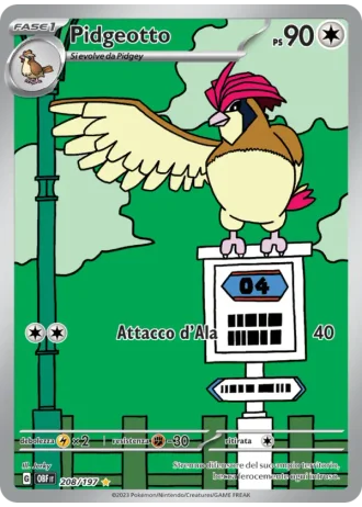 Pidgeotto #208 — Ossidiana Infuocata