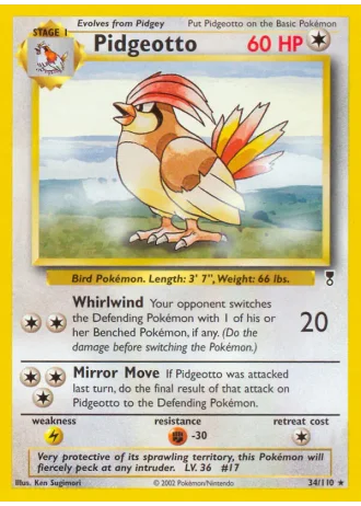 Pidgeotto #34 — Legendary Collection