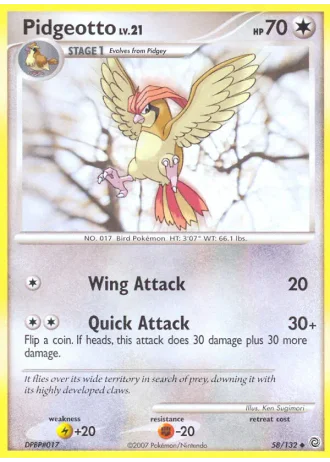 Pidgeotto #58/132 — Secret Wonders
