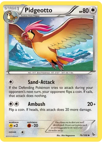 Pidgeotto #76/106 — Flashfire