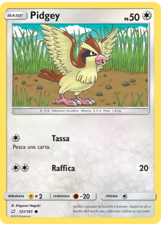 Pidgey #121/181 — Gioco di Squadra