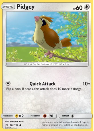 Pidgey #122/181 — Team Up