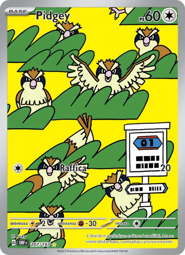 Pidgey #207 — Ossidiana Infuocata