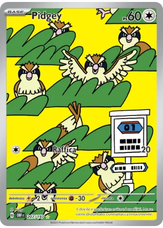 Pidgey #207 — Ossidiana Infuocata