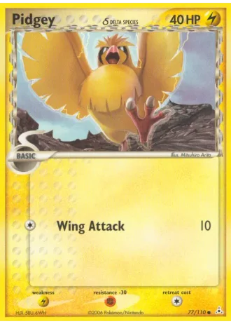 Pidgey #77/110 — Holon Phantoms
