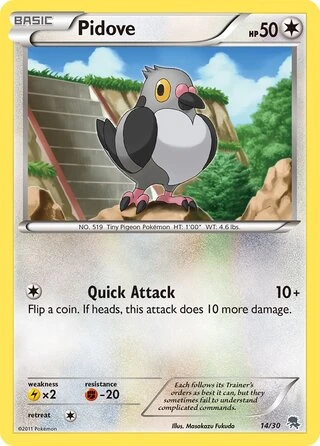 Pidove #14 — BW trainer Kit (Zoroark)