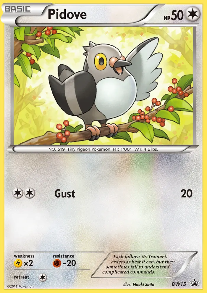 Pidove BW15 — Black & White Promos