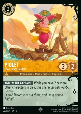 Piglet - Pooh Pirate Captain #223/204 — Into the Inklands