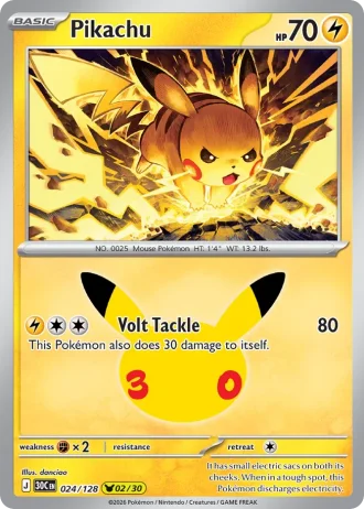 Pikachu #024/128 — 30th Celebration