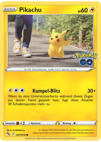 Pikachu #027/78 — Pokémon GO
