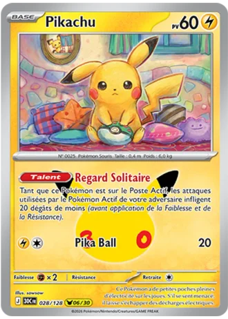 Pikachu #028/128 — 30e Anniversaire