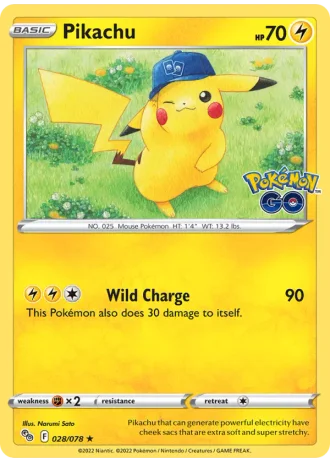 Pikachu #028/78 — Pokémon GO