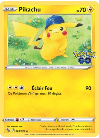 Pikachu #028/78 — Pokémon GO