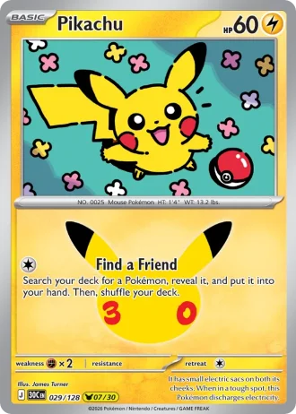 Pikachu #029/128 — 30th Celebration