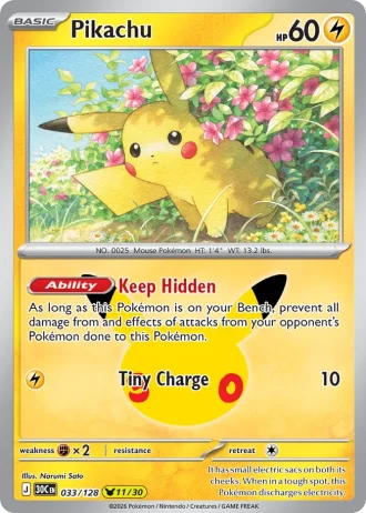 Pikachu #033/128 — 30th Celebration