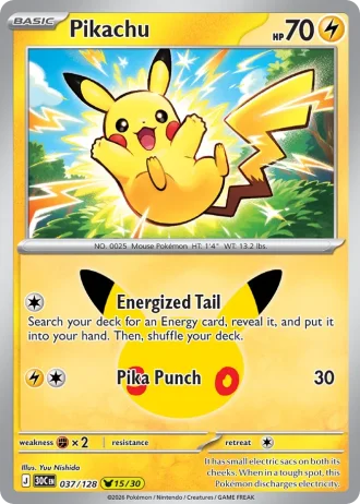 Pikachu #037/128 — 30th Celebration