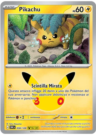 Pikachu #038 — 30° Anniversario
