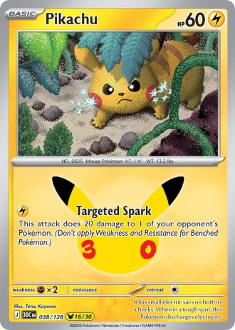 Pikachu #038/128 — 30th Celebration