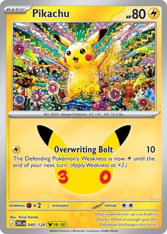 Pikachu #040/128 — 30th Celebration