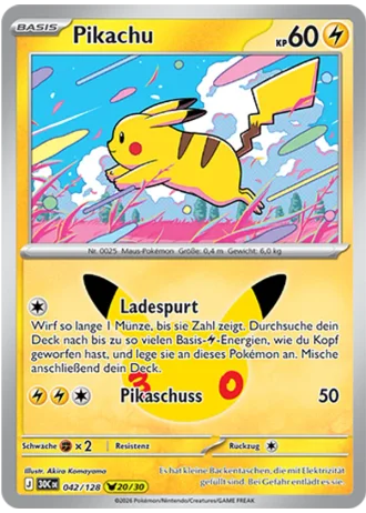 Pikachu #042/128 — 30 Jahre