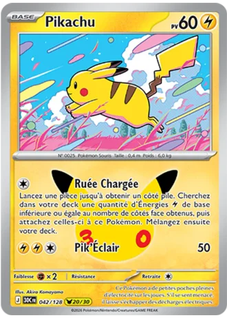 Pikachu #042/128 — 30e Anniversaire