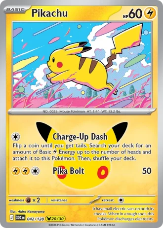 Pikachu #042/128 — 30th Celebration