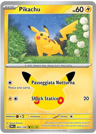 Pikachu #045 — 30° Anniversario