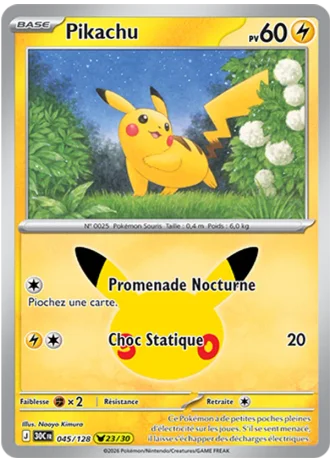 Pikachu #045/128 — 30e Anniversaire