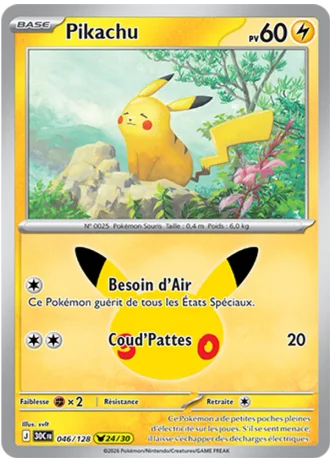 Pikachu #046/128 — 30e Anniversaire