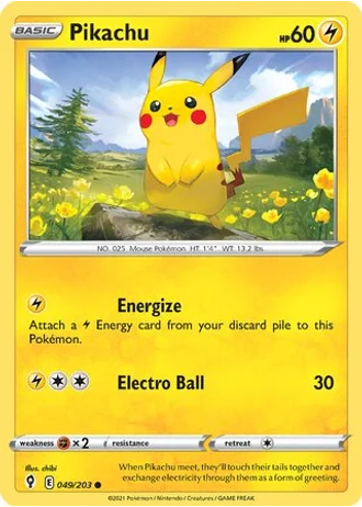 Pikachu #049/203 — Trick or Trade 2022