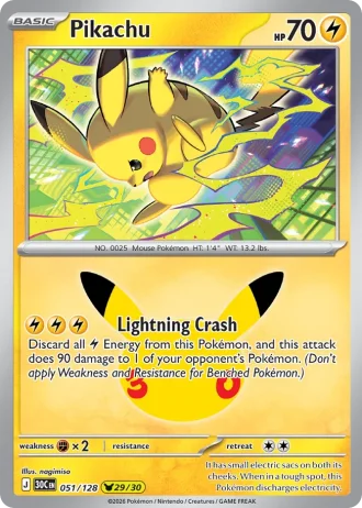 Pikachu #051/128 — 30th Celebration