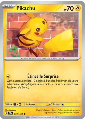 Pikachu #051/162 — Forces Temporelles