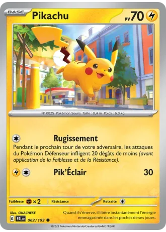 Pikachu #062/193 — Évolutions à Paldea
