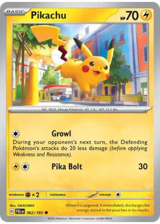 Pikachu #062/193 — Paldea Evolved