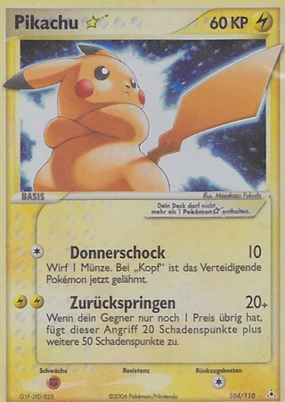 Pikachu * #104 — EX Holon Phantoms