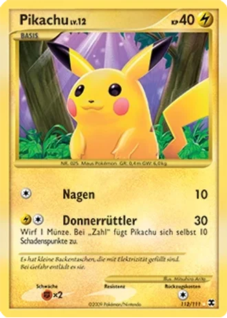 Pikachu #112/111 — Aufstieg der Rivalen