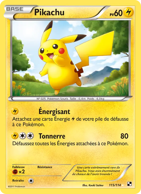 Pikachu #115 — Noir & Blanc