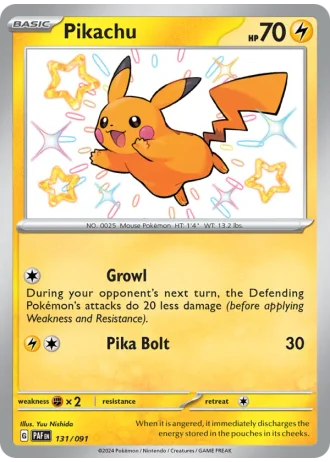 Pikachu #131 — Paldean Fates