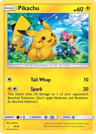 Pikachu #14 — SM trainer Kit (Alolan Raichu)