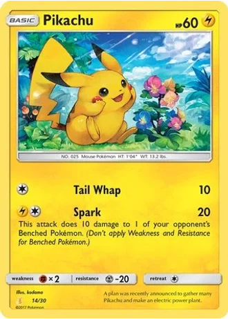 Pikachu #14 — SM trainer Kit (Alolan Raichu)