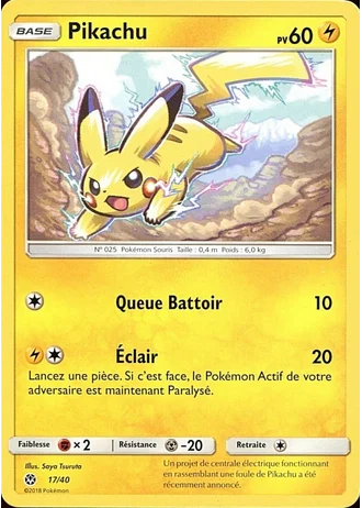 Pikachu #17/40 — Collection McDonald's 2018