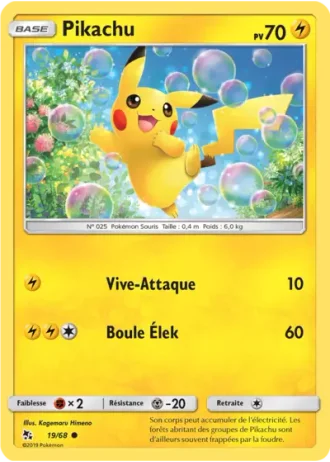 Pikachu #19/68 — Destinées Occultes